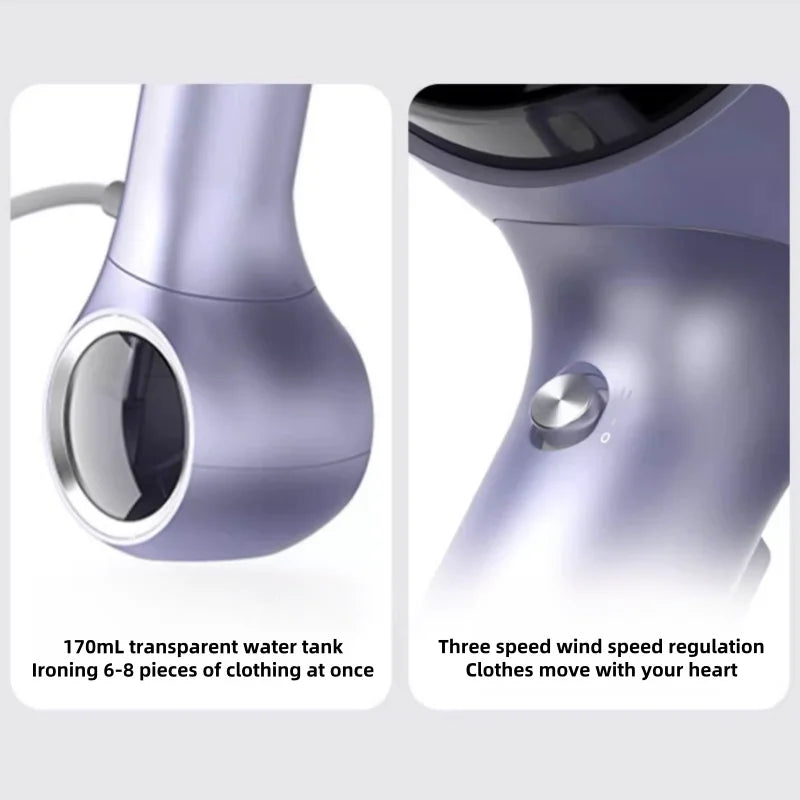 220V Portable Travel Garment Steamer with Advanced Steam Technology,30s Ultra Fast Preheating Sterilization and Mite Removal